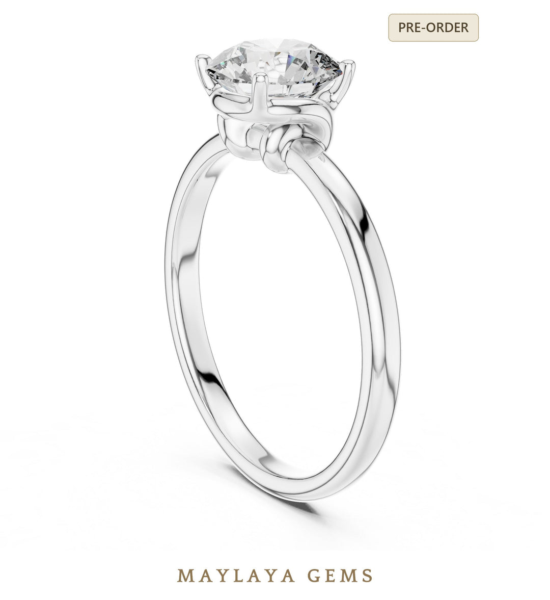 Maylaya Gems LR-0022 pre-order White Gold jewelry design