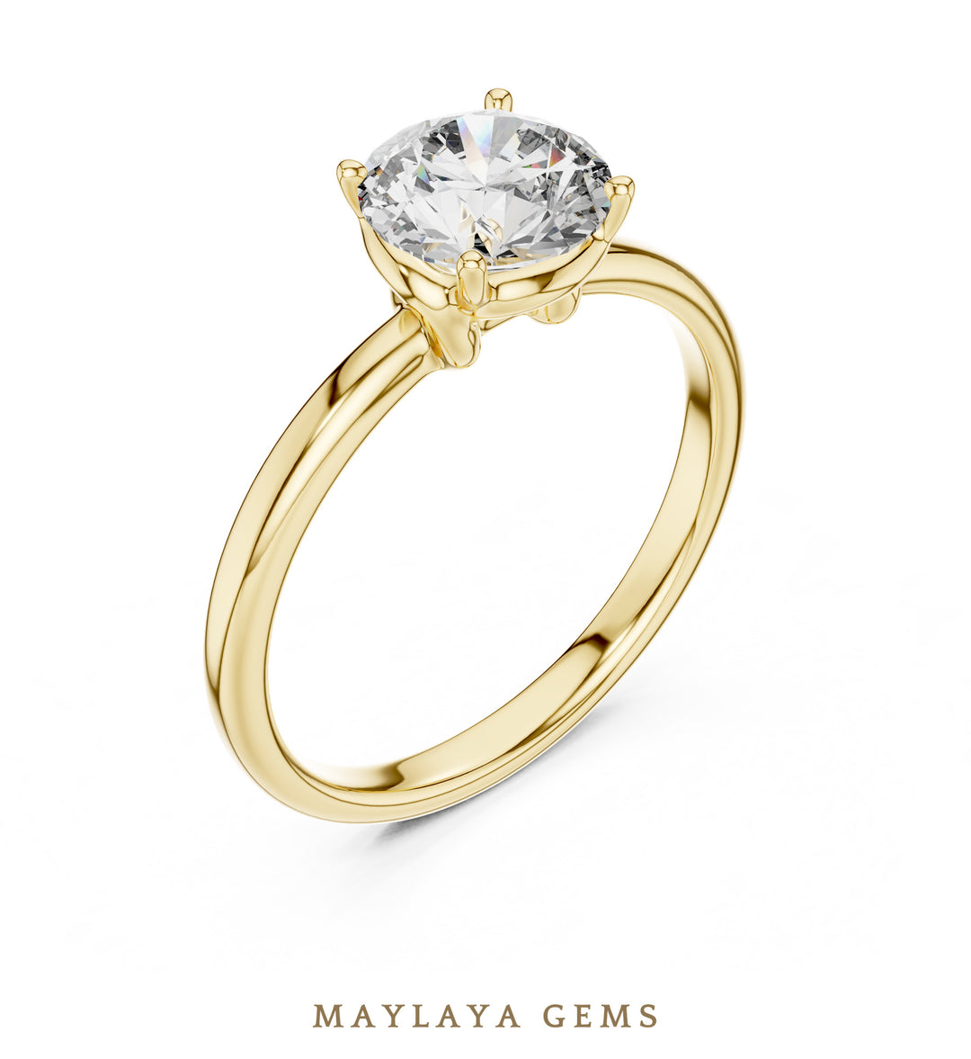 Maylaya Gems LR-0022 pre-order Yellow Gold jewelry design