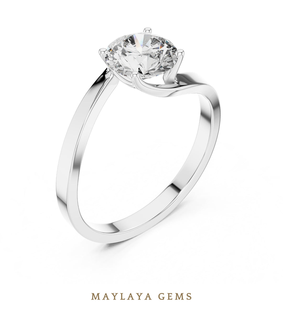 Maylaya Gems LR-0023 pre-order White Gold jewelry design