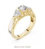 Load image into Gallery viewer, Maylaya Gems LR-0029 pre-order Yellow Gold jewelry design
