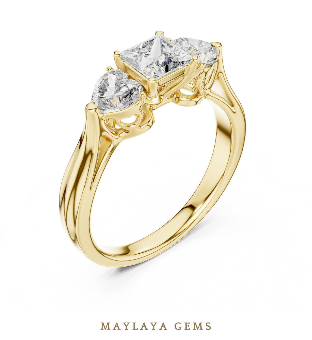 Maylaya Gems LR-0030 pre-order Yellow Gold jewelry design