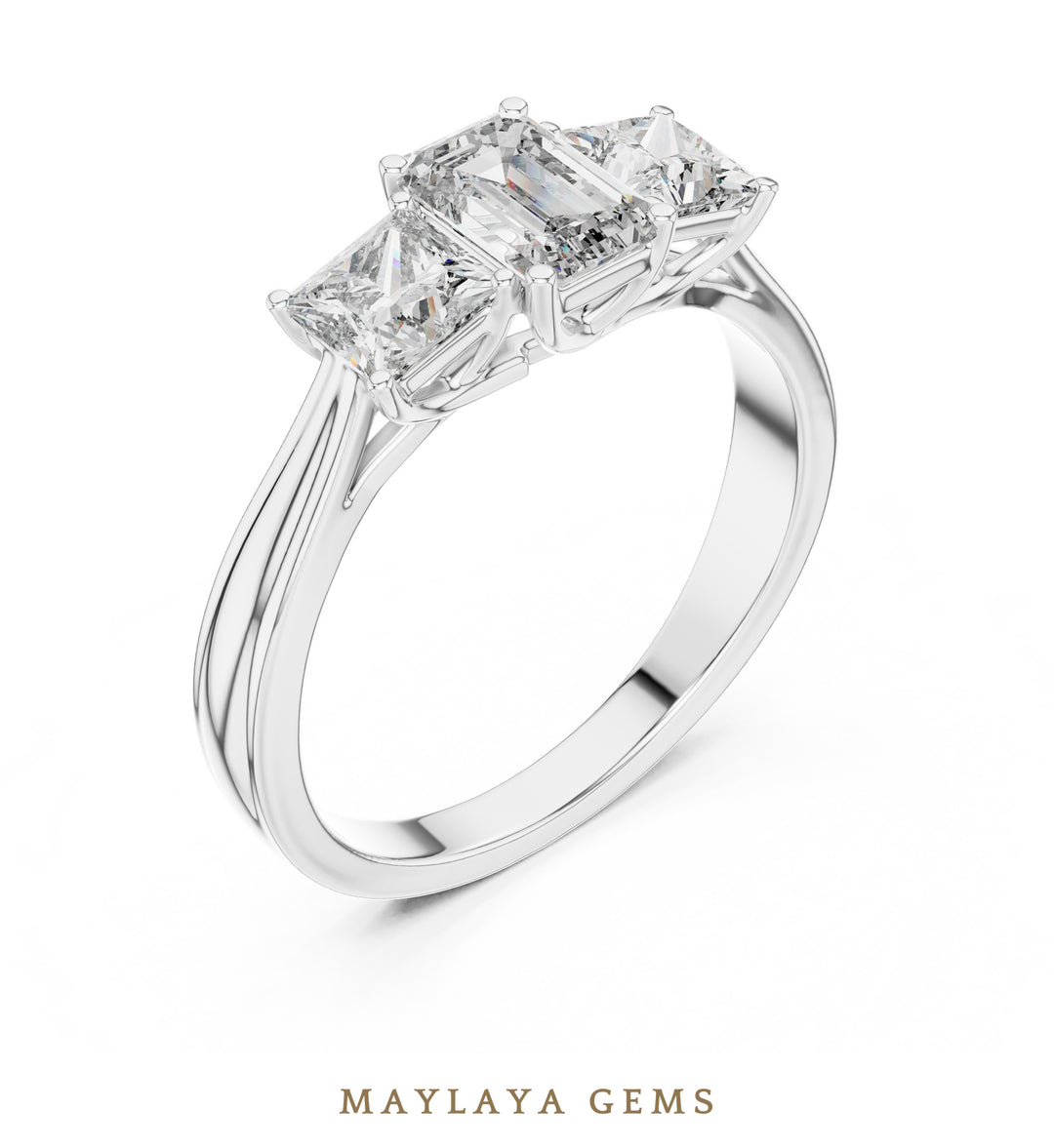Maylaya Gems LR-0034 pre-order White Gold jewelry design