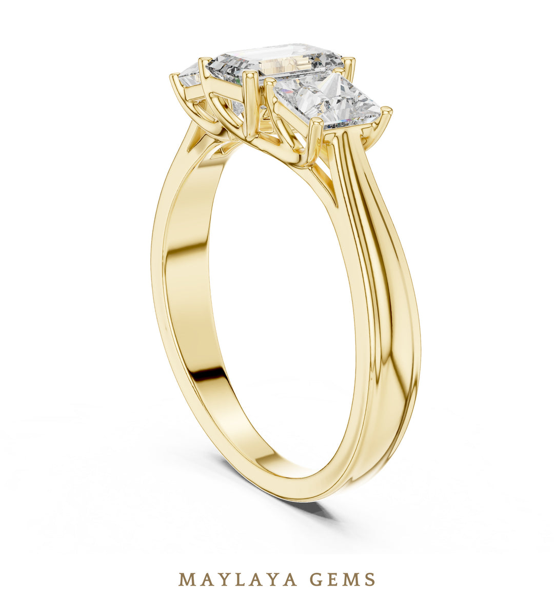 Maylaya Gems LR-0034 pre-order Yellow Gold jewelry design