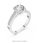 Load image into Gallery viewer, Maylaya Gems LR-0035 pre-order White Gold jewelry design
