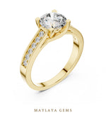 Load image into Gallery viewer, Maylaya Gems LR-0035 pre-order Yellow Gold jewelry design
