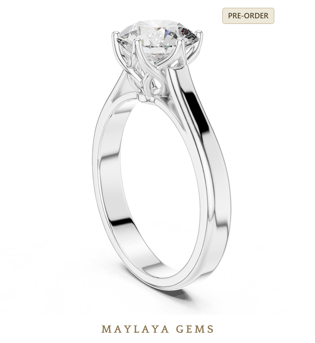 Maylaya Gems LR-0037 pre-order White Gold jewelry design