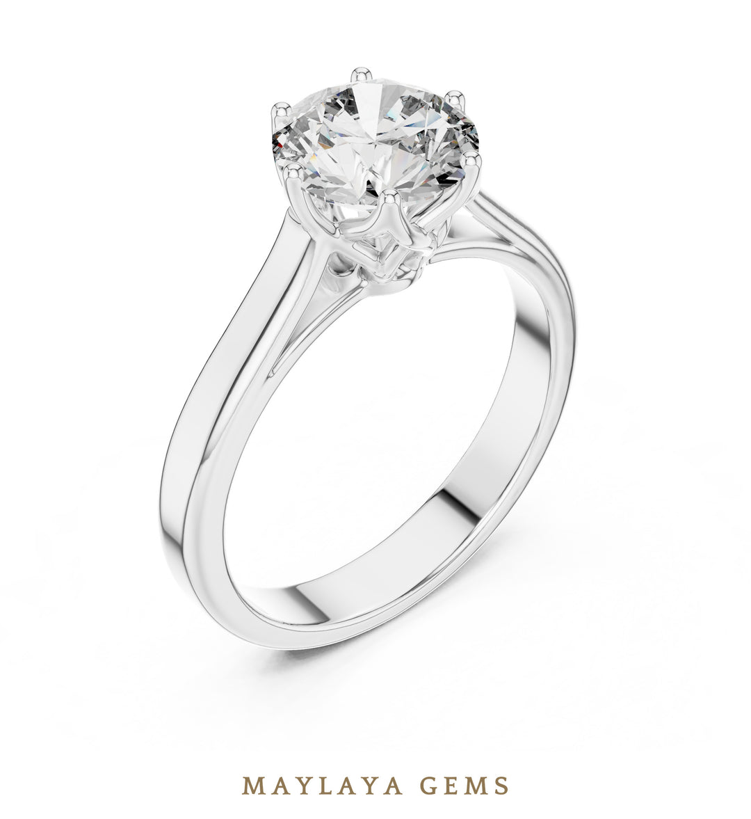 Maylaya Gems LR-0037 pre-order White Gold jewelry design