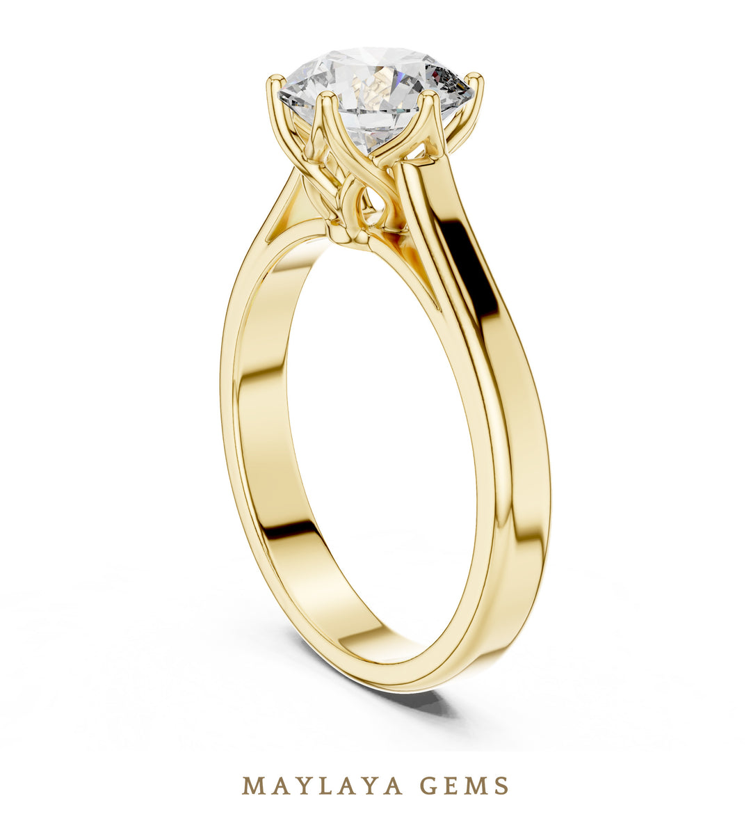 Maylaya Gems LR-0037 pre-order Yellow Gold jewelry design