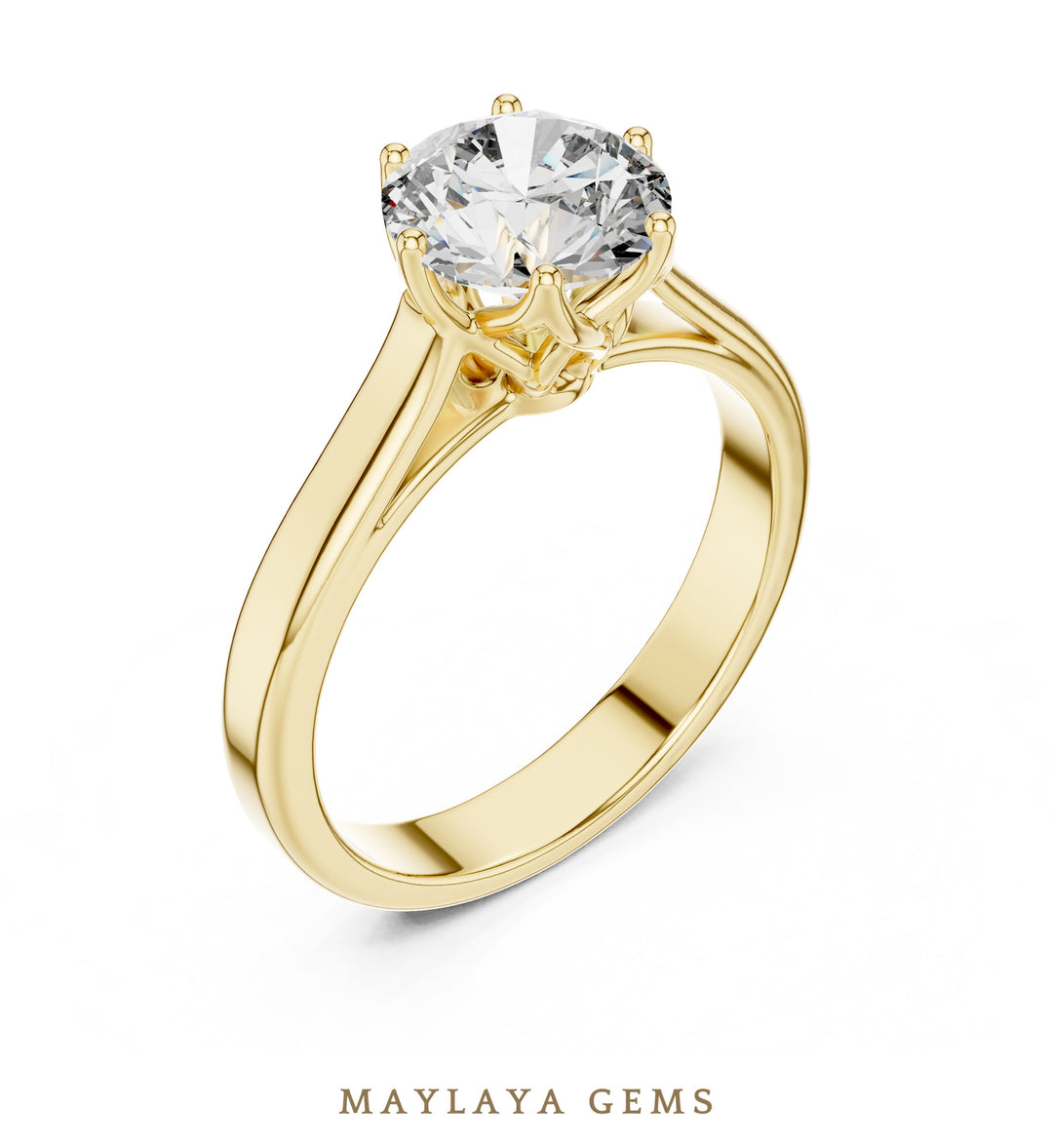Maylaya Gems LR-0037 pre-order Yellow Gold jewelry design