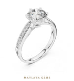 Load image into Gallery viewer, Maylaya Gems LR-0038 pre-order White Gold jewelry design
