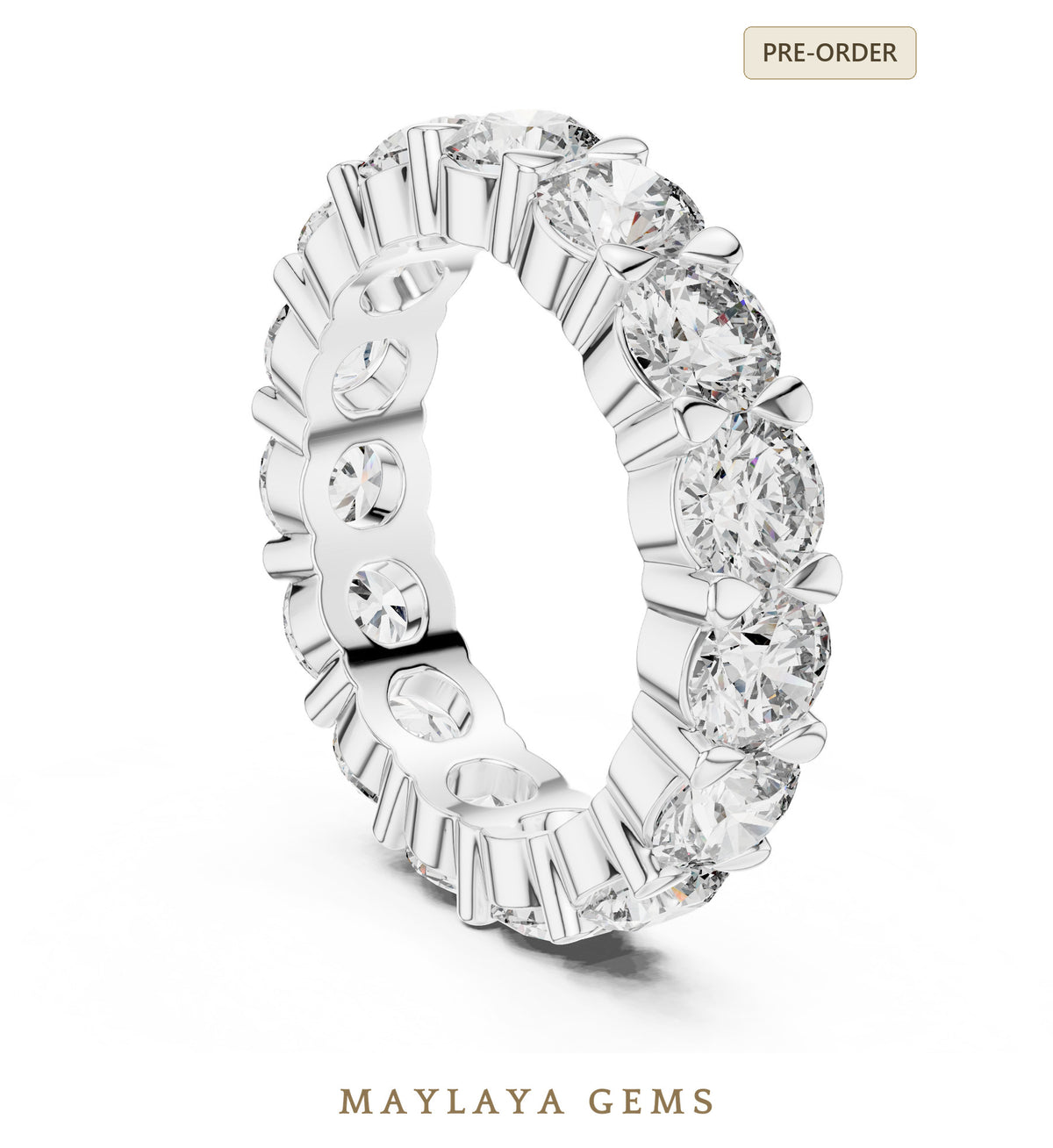 Maylaya gems lr 0040 pre order white gold jewelry design