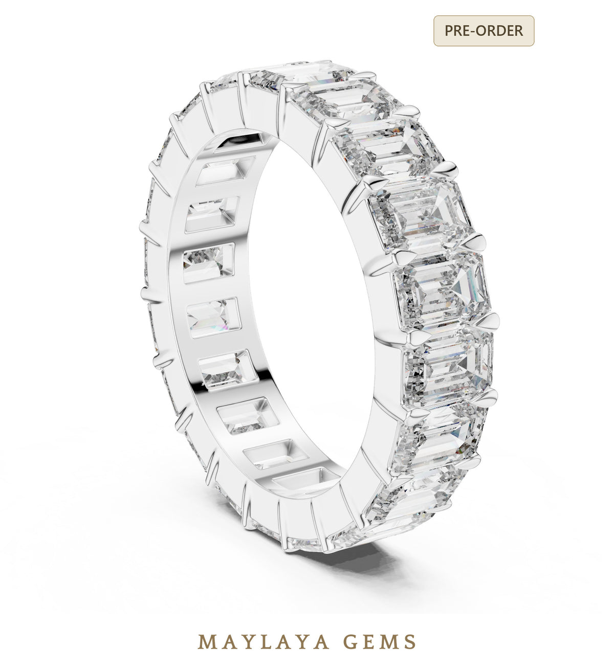 Maylaya gems lr 0042 pre order white gold jewelry design