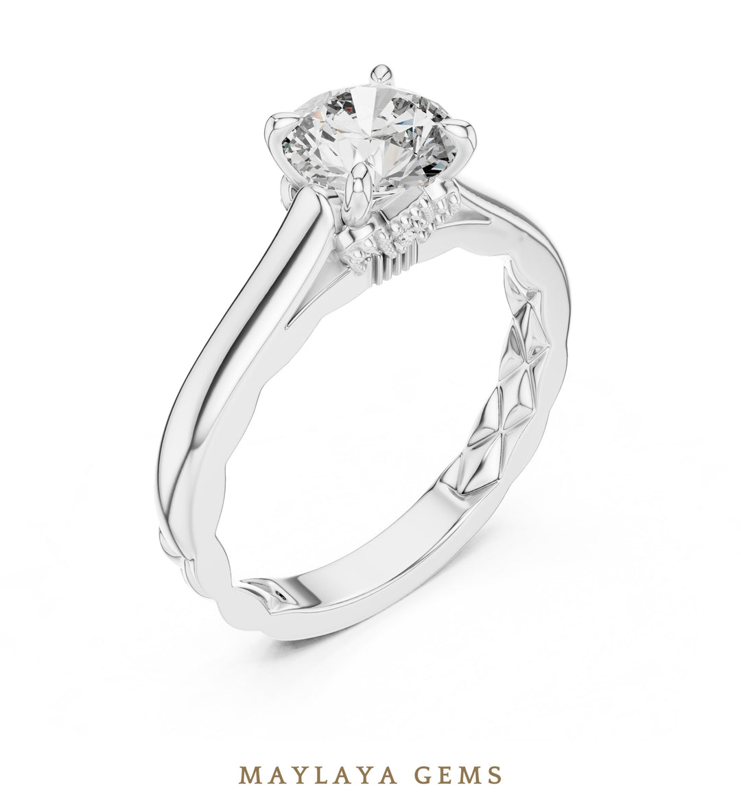 Maylaya Gems LR-0044 pre-order White Gold jewelry design