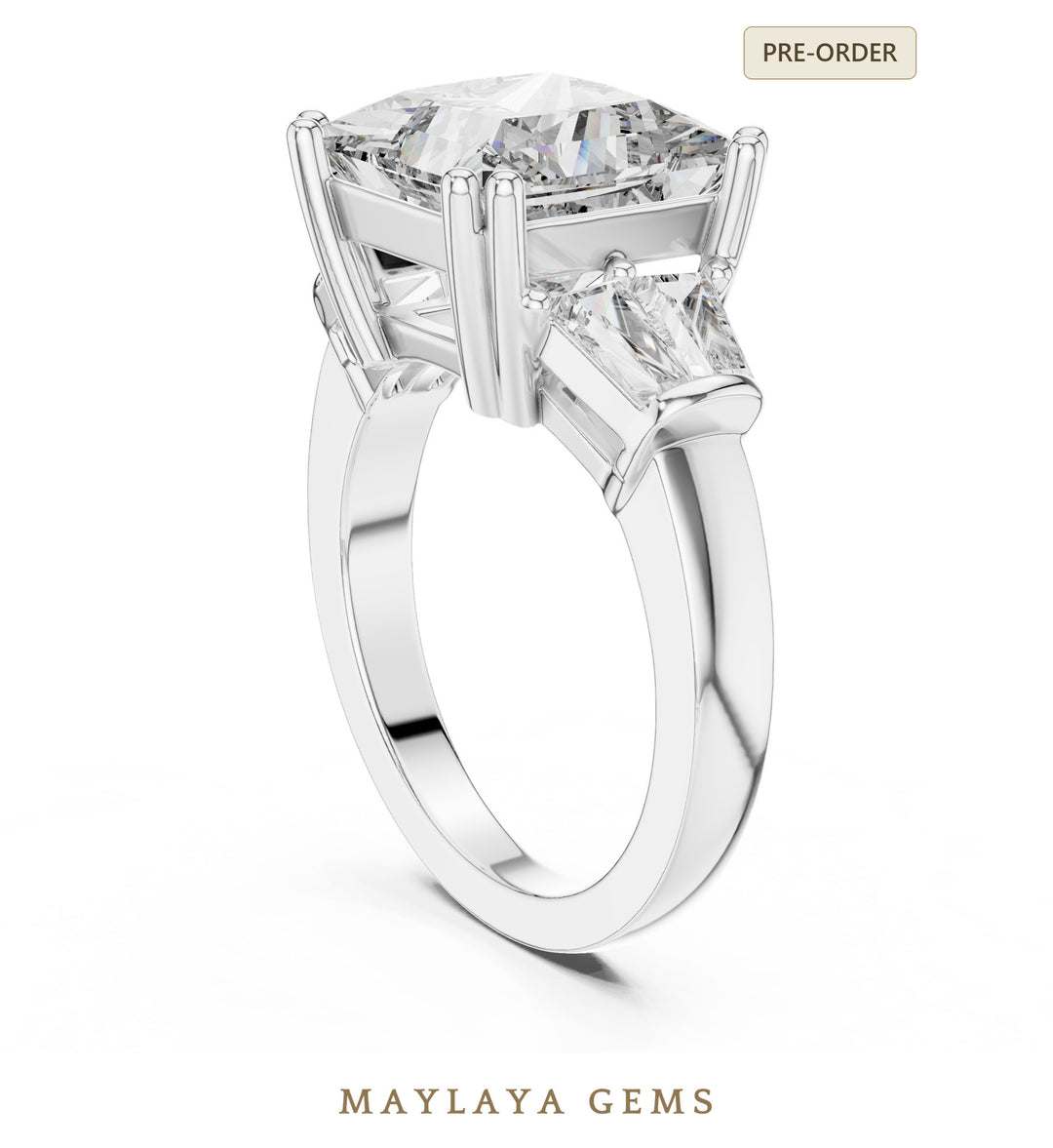 Maylaya Gems LR-0046 pre-order White Gold jewelry design