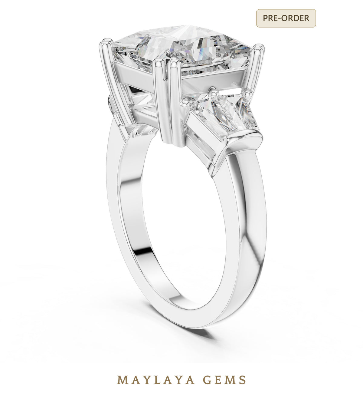Maylaya gems lr 0046 pre order white gold jewelry design