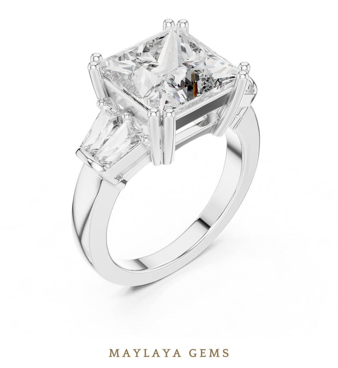 Maylaya Gems LR-0046 pre-order White Gold jewelry design