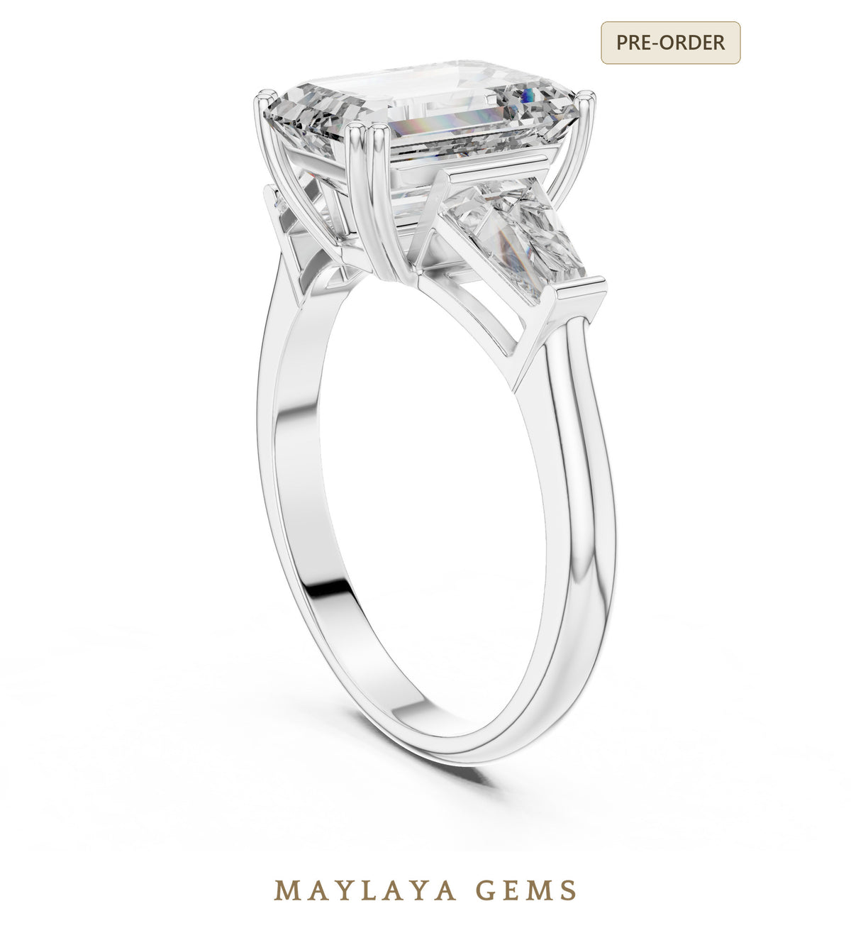 Maylaya gems lr 0047 pre order white gold jewelry design