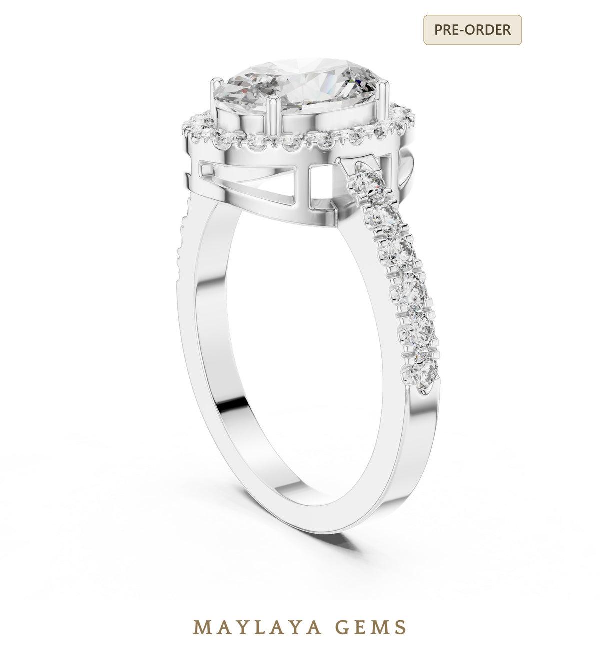 Maylaya gems lr 0050 pre order white gold jewelry design