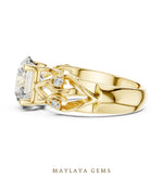 Load image into Gallery viewer, Maylaya Gems lab-grown diamond ring in yellow gold
