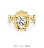 Load image into Gallery viewer, Maylaya Gems lab-grown diamond ring in yellow gold
