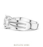 Load image into Gallery viewer, Maylaya Gems lab-grown diamond ring in white gold
