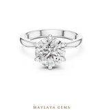 Load image into Gallery viewer, Maylaya Gems lab-grown diamond ring in white gold
