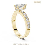 Load image into Gallery viewer, Maylaya Gems lab-grown diamond ring in yellow gold
