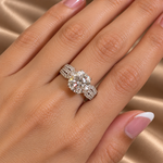 Load image into Gallery viewer, Maylaya Gems M083B ring on a model hand — reference-matched design and natural proportions
