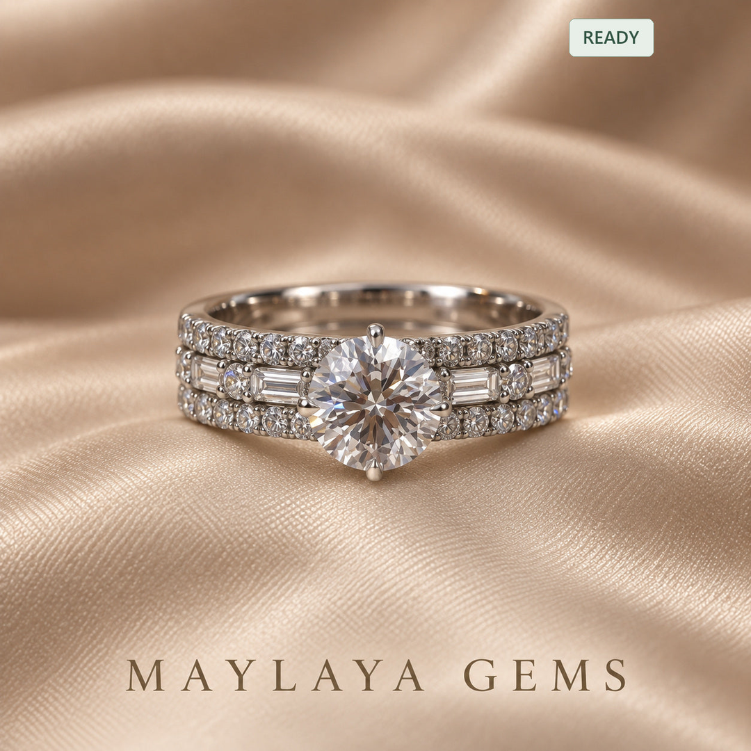 Women's round-diamond ring M094A for MG-CR-29