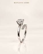 Load image into Gallery viewer, Maylaya Gems M182 — White Background Duo, soft white standing view
