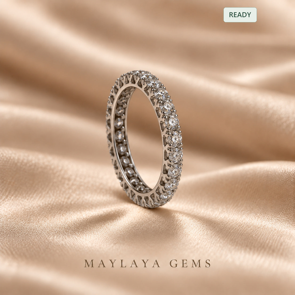 Maylaya gems m187 diamond ring — product view