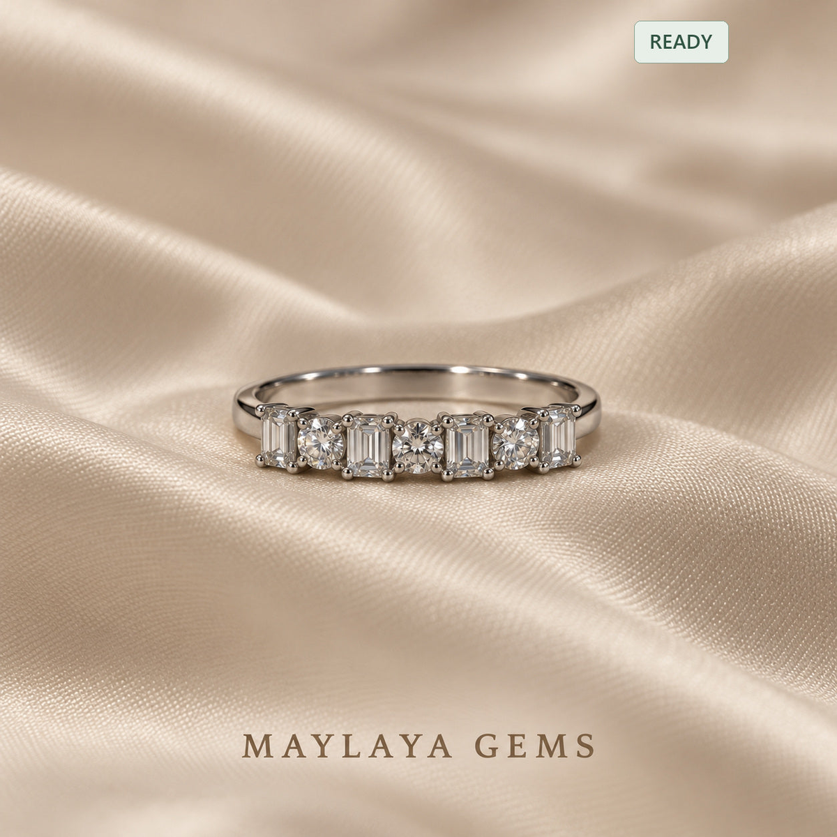 Maylaya gems mgz2 diamond ring — product view