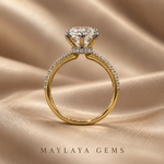 Load image into Gallery viewer, Maylaya Gems N04 cushion diamond ring — view 3
