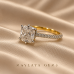 Load image into Gallery viewer, Maylaya Gems N04 cushion diamond ring — view 2
