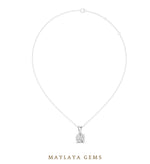 Load image into Gallery viewer, 1 ct Round Lab-Grown Diamond Pendant — White Gold. Pendant only; chain not included.
