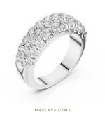 Load image into Gallery viewer, Maylaya Gems lab-grown diamond ring in white gold
