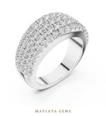 Load image into Gallery viewer, Maylaya Gems lab-grown diamond ring in white gold
