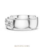Load image into Gallery viewer, Maylaya Gems lab-grown diamond ring in white gold
