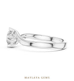Load image into Gallery viewer, Maylaya Gems lab-grown diamond ring in white gold
