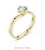Load image into Gallery viewer, Maylaya Gems lab-grown diamond ring in yellow gold
