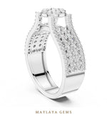 Load image into Gallery viewer, Maylaya Gems lab-grown diamond ring in white gold
