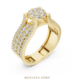 Load image into Gallery viewer, Maylaya Gems lab-grown diamond ring in yellow gold
