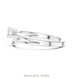 Load image into Gallery viewer, Maylaya Gems lab-grown diamond ring in white gold
