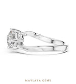 Load image into Gallery viewer, Maylaya Gems lab-grown diamond ring in white gold
