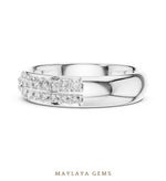 Load image into Gallery viewer, Maylaya Gems lab-grown diamond ring in white gold
