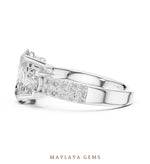 Load image into Gallery viewer, Maylaya Gems lab-grown diamond ring in white gold
