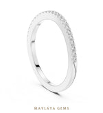 Load image into Gallery viewer, Maylaya Gems lab-grown diamond ring in white gold
