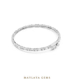 Load image into Gallery viewer, Maylaya Gems men's diamond bracelet — White Gold
