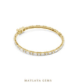 Load image into Gallery viewer, Maylaya Gems men's diamond bracelet — Yellow Gold
