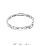 Load image into Gallery viewer, Maylaya Gems men's diamond bracelet — White Gold
